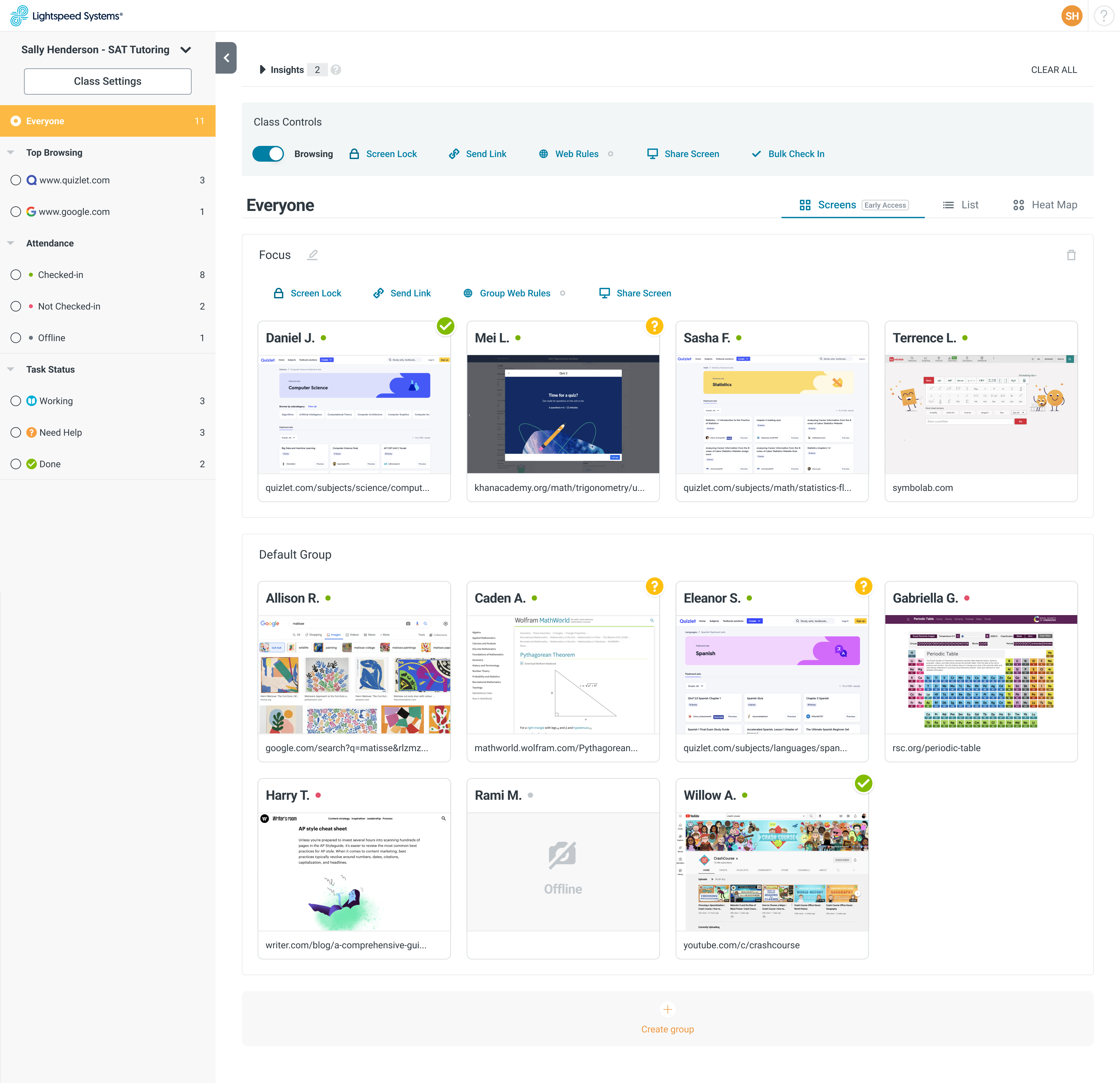 Lightspeed Classroom Management™ August 3, 2022