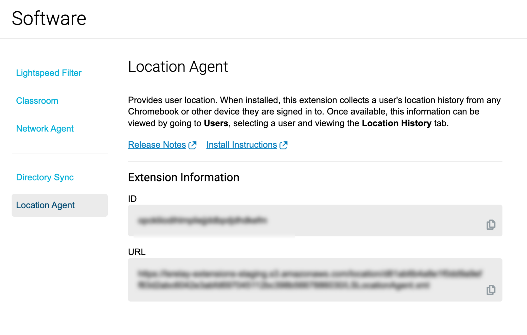 Lightspeed Filter™ Location Agent