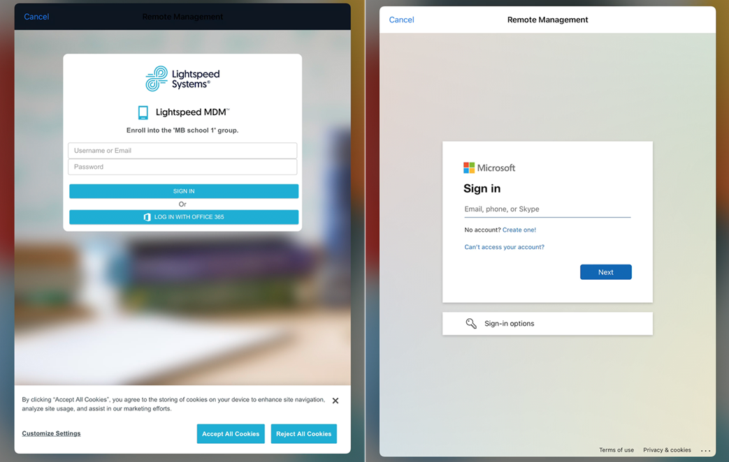 ETA Update to Azure Instructions for O365 DEP Enrollment Lightspeed Mobile Device Manager
